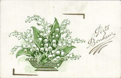 CPA Porte Bonheur Fleurs