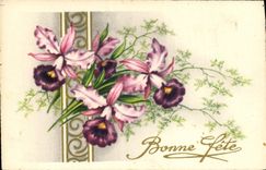 CPA Bonne Fete Fleurs