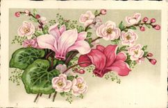 CPA Fantaisie Fleurs