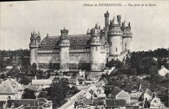 CPA Chateau de Pierrefonds Vue prise de la Roche 