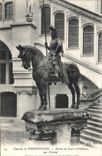CPA Chateau de Pierrefonds Statue de Louis d'Orleans par Fremiet 
