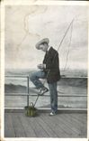 CPA Homme Peche Pecheur