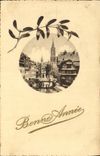 CPA Bonne Annee Strasbourg Quai de la Petite France