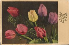 CPA Bonne Fete Fleurs