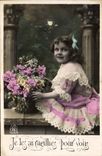 CPA Je Les ai ueillies pour vous Enfant