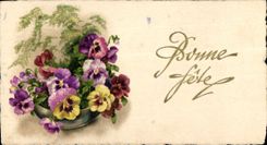 CPA Bonne Fete Fleurs