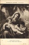 CPA Musee du Louvre Ecole Francaise Vouet Simon La Vierge l'Enfant Jesus et Saint Jean 