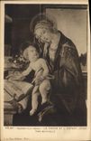 CPA Milan La Vierge et l'Enfant Jesus Par Botticelli 