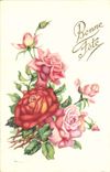 CPA Bonne Fete Fleurs