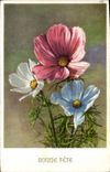 CPA Bonne Fete Fleurs