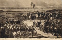 CPA Barrias Debarquement de l'Armce a Old Port Musee de Versailles 