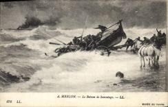 CPA A Merlon Le Bateau de Sauvetage 