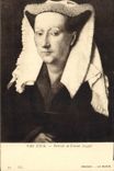 CPA Van Eyck Portrait de Femme Bruges Le musee