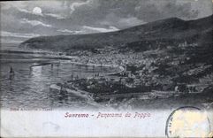 CPA Sanremo Panorama da Poggio 
