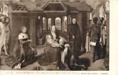 CPA Hans Memling La Adoration de los Reyes Musee del Praco Mardid 
