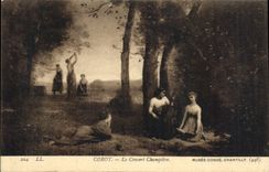 CPA Corot Le Concent Champetre Musee  Conde Chantilly 