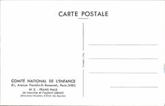 CPA Comite National de l'Enfance Avenue Franklin D Roosevelt Paris Frans Hals La Nourrice et l'enfan