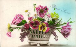 CPA Bonne Annee Flerus