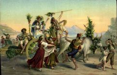 CPA Leopold Robert Retour Pelerinage La Chaux de Fonds Neufchate 