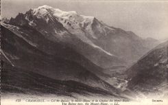 CPA Chamonix Col de balme le Mont Blanc et la Chaine de Mont Blanc 