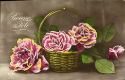 CPA Bonne Fete Fleurs