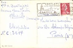 CPA Fantaisie Fleurs Cosmea