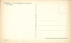 CPA Firenze Torre del Bargello e Campanile di Badia