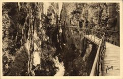 CPA Gorges du Fier hte Savoie Interieur des Gorges 