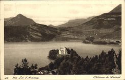 CPA Lac d'Annecy Chateau de Duingt 