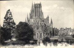CPA Coutances Abside de la Cathedrale 