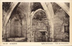 CPA Auxerre Eglise St Germain Salle de l'Inquisition 