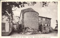 CPA Gourdom A M la place Excursion aux Gorges du Loup 