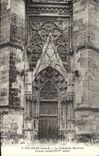 CPA Orleans Loiret la Cathedrale Ste Croix le beau portail XIV siecle 