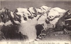 CPA Chamonix Brevent et le Mont Blanc 