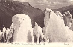 CPA Chamonix Seracs au Glacier des Bossons 
