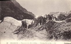 CPA Chamonix Traversee de la Mer de Glace Alpinisme