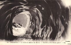 CPA Chamonix la Grotte du Glacier des Bossons 