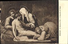 CPA Firenze R Galleria Pitti Il deposto di Croce 