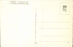 CPA Firenze R Galleria la Vergine Col Bambino Gesu