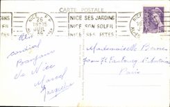 CPA La Cote d'Azur Nice Jardin Albert Ier 