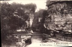CPA Vallee du Rhone la Passerelle d'Arlod 