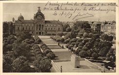 CPA Strassburg Denkmal Kaiser Wilhelm and Kalserpalast 