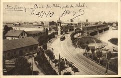CPA Strasbourg Pont du Rhin pres Kehl 