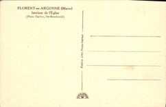 CPA Florent en Argonne Marne interieur de l'eglise