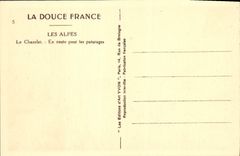 CPA Les Alpes le Chazelet en route pour les Paturages