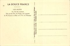 CPA Les Alpes au Col du Lautaret vue sur les Pics de Neige du Lautaret le Pic Gaspart le Bec et le P