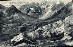 CPA Dauphine le Col du Lautaret le Massif de la Meije vus de la Route du Galbier 
