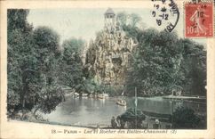 CPA Paris Lac et Rocher des Buttes Chaumont 