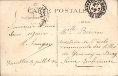 CPA Versailles l'Orangerie Perspective de la Piece d'Eau 