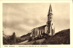 CPA Annecy Couvent et Eglise de la Visitation 